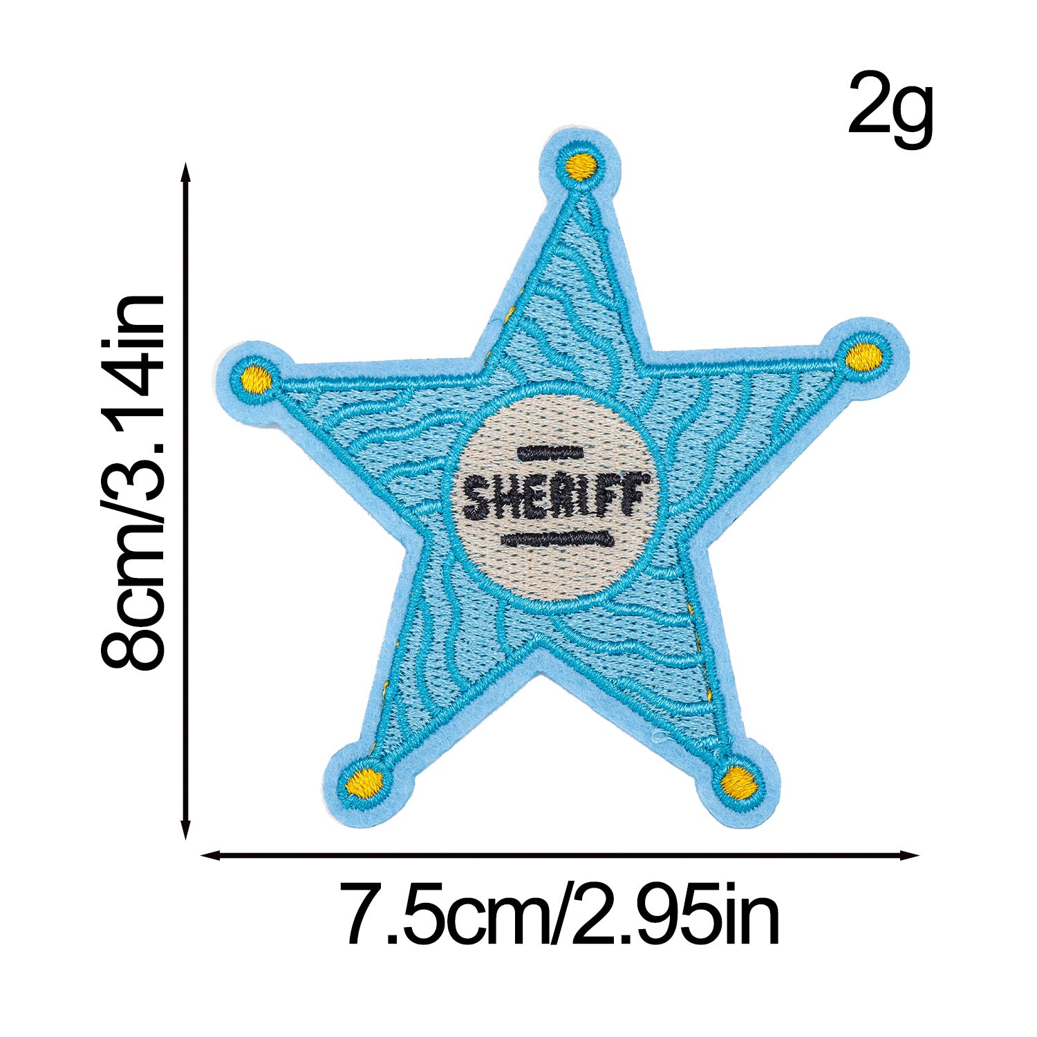 Wholesale Western cowboy themed embroidered patch